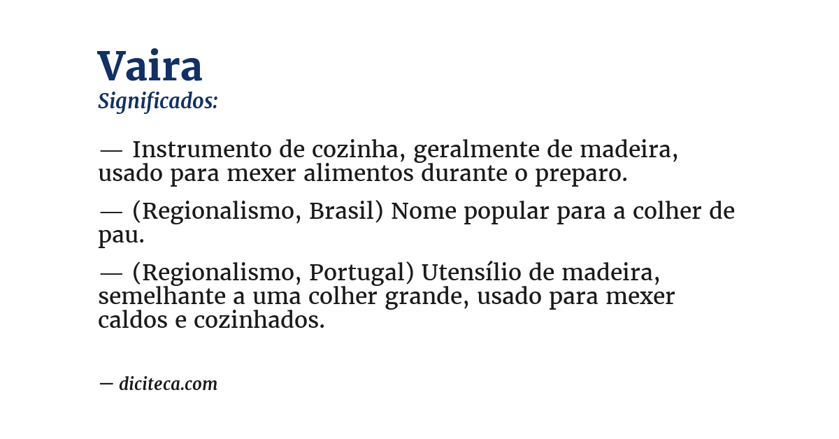 Significado de vaira