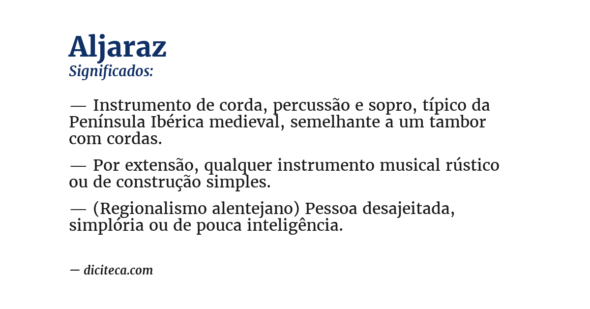 Significado de aljaraz