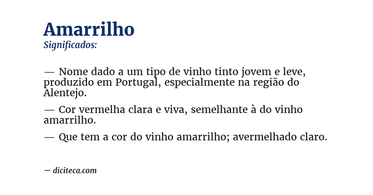 Significado de amarrilho