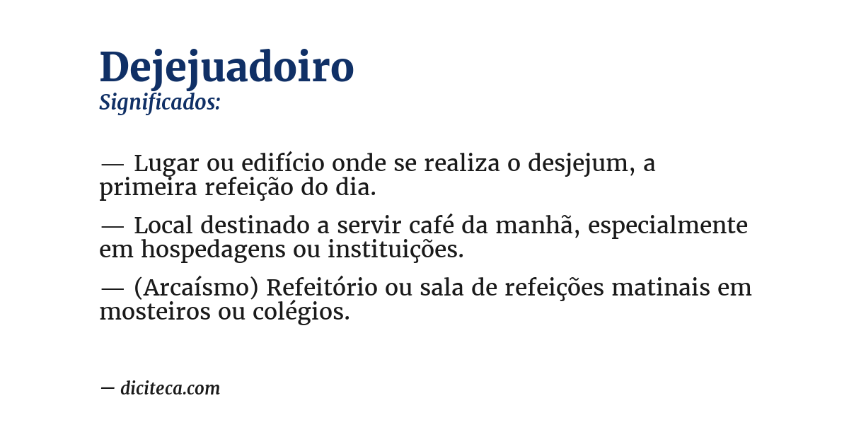Significado de dejejuadoiro