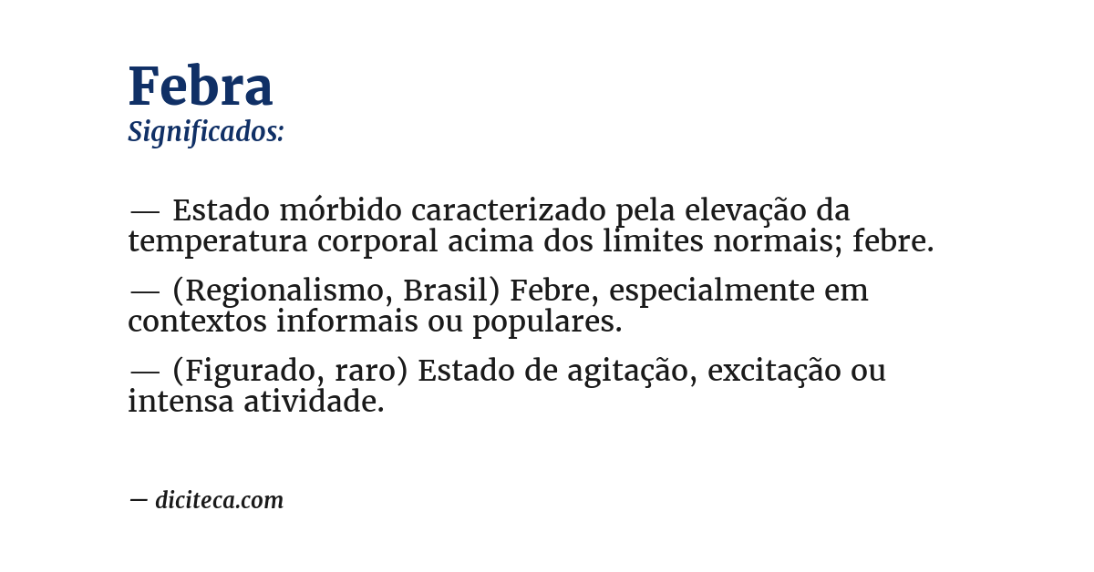 Significado de febra