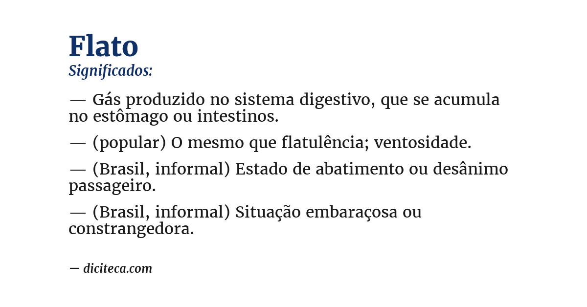 Significado de flato