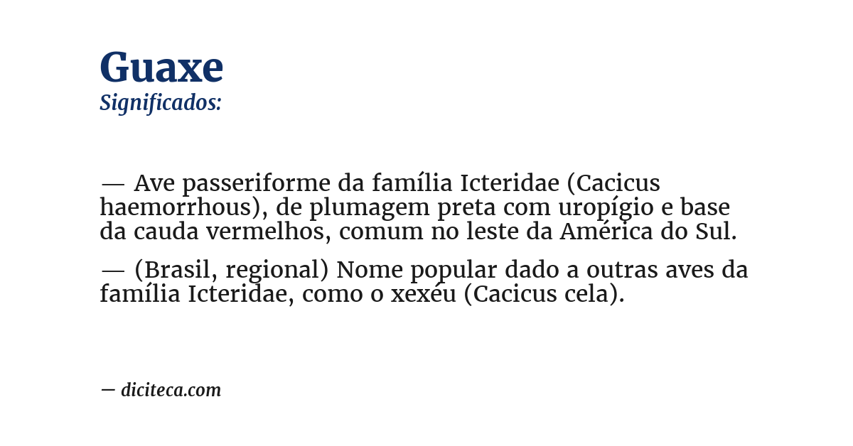 Significado de guaxe