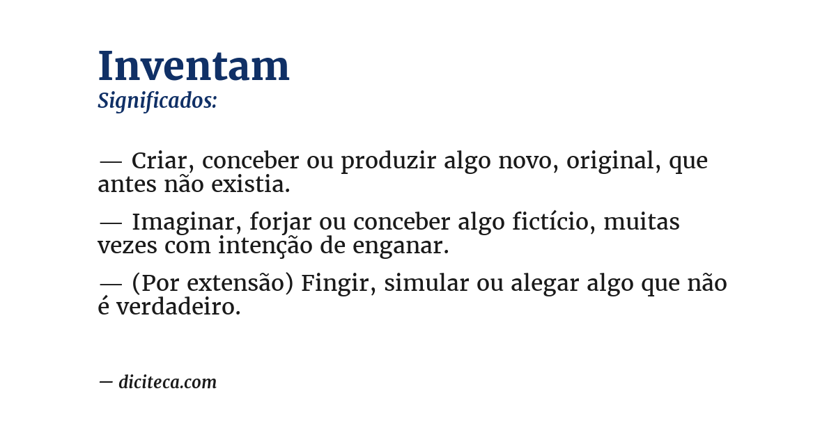 Significado de inventam