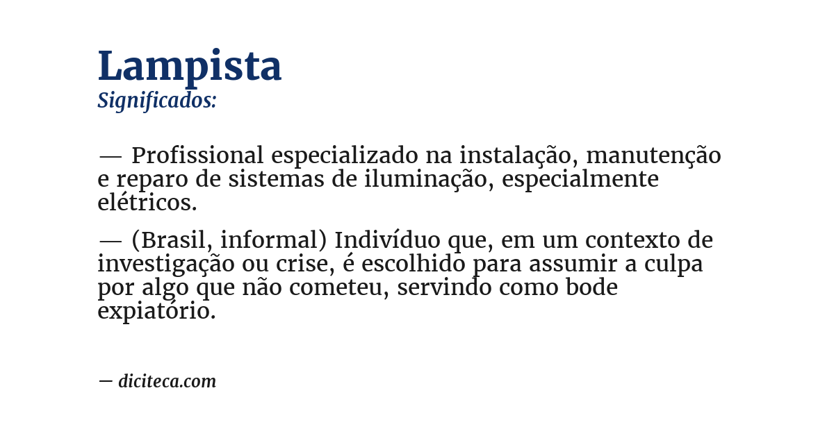 Significado de lampista