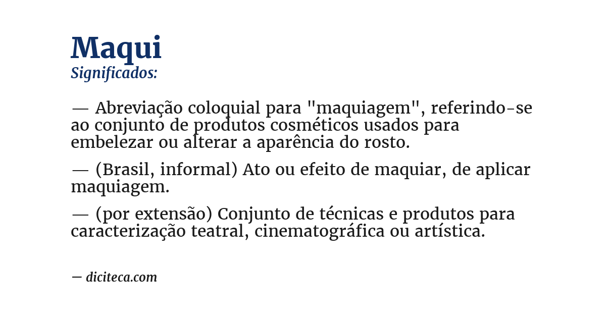 Significado de maqui