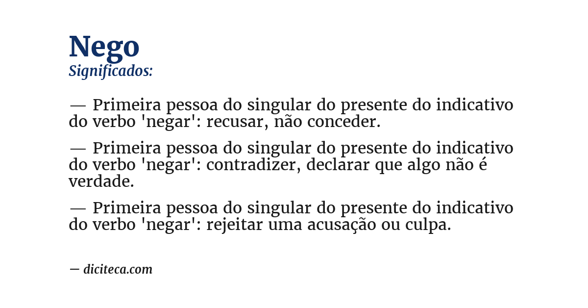 Significado de nego