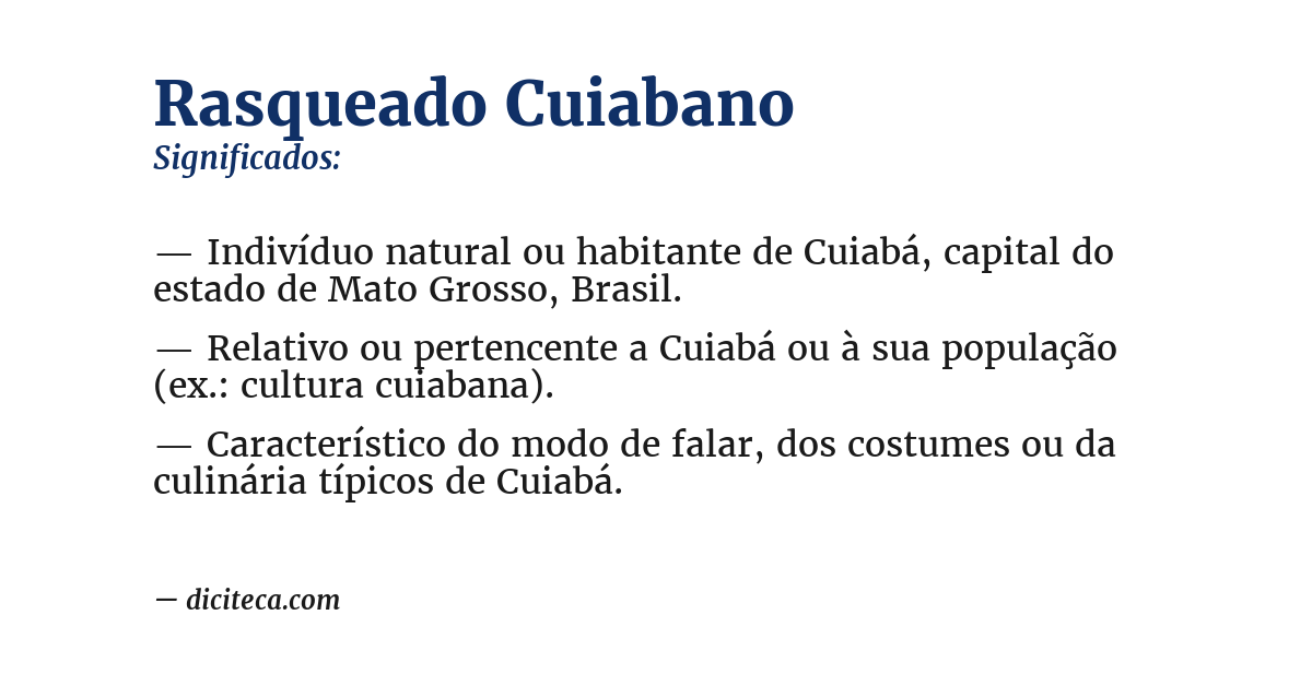 Significado de rasqueado cuiabano