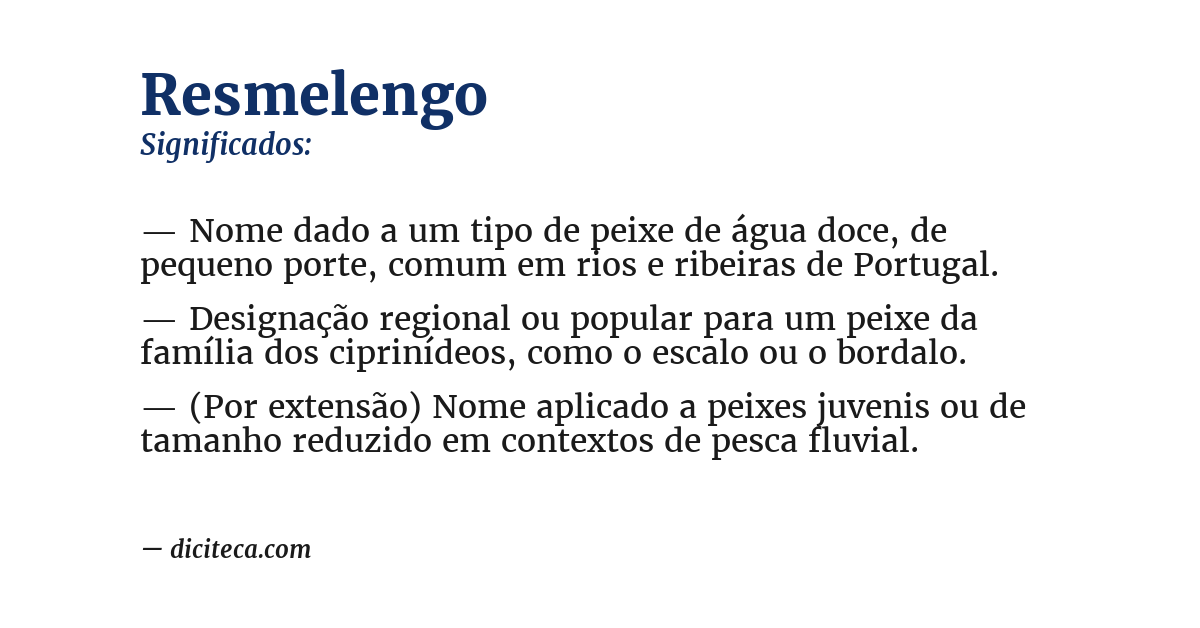 Significado de resmelengo