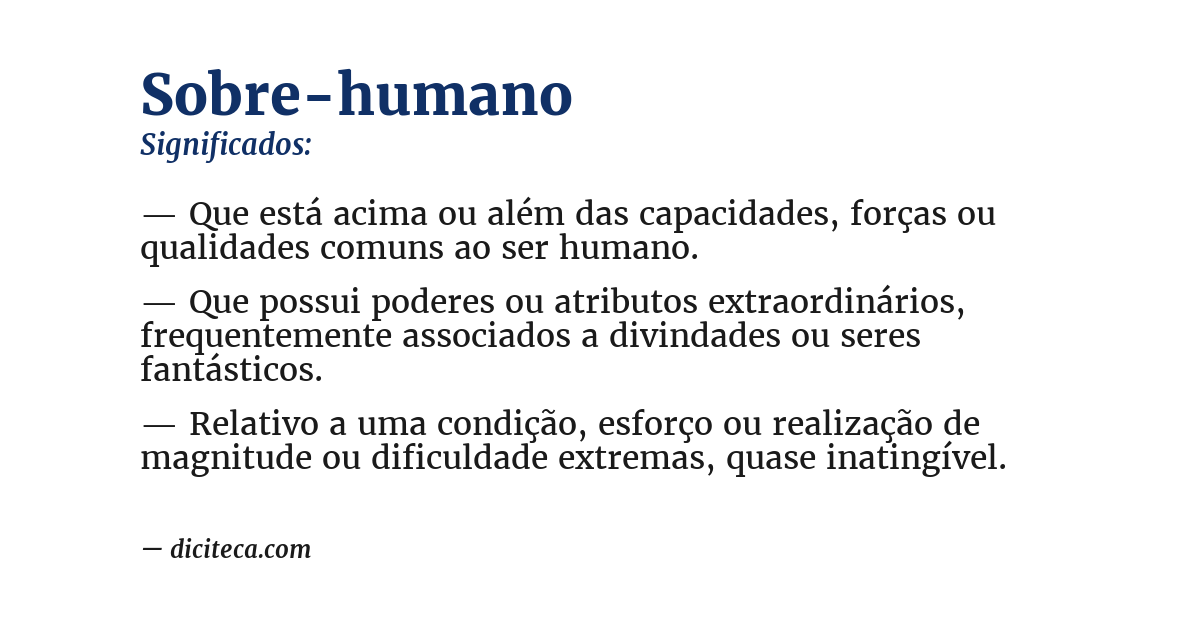 Significado de sobre-humano