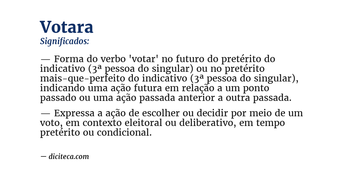 Significado de votara