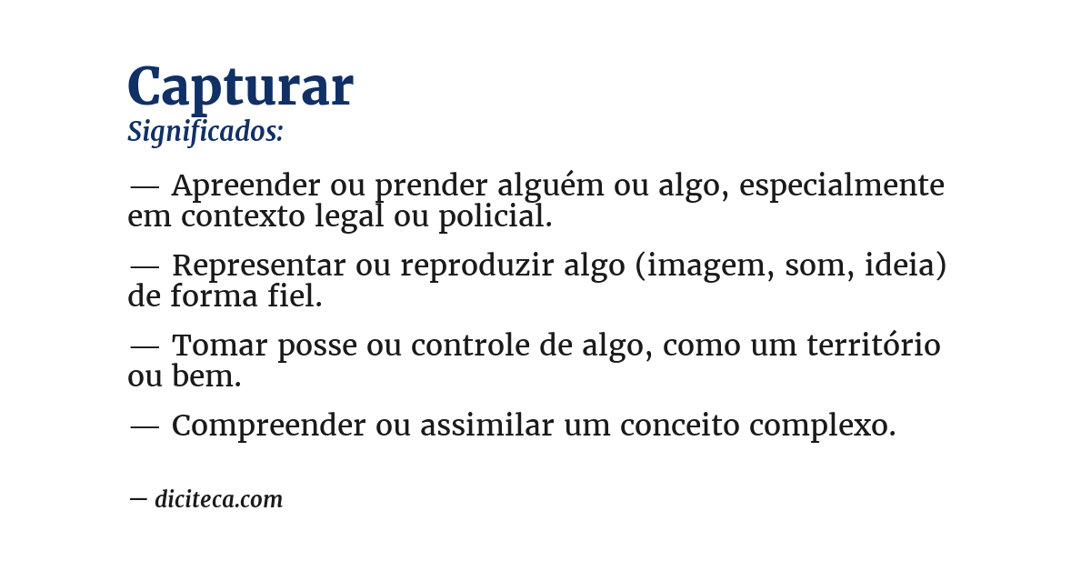 Significado de capturar