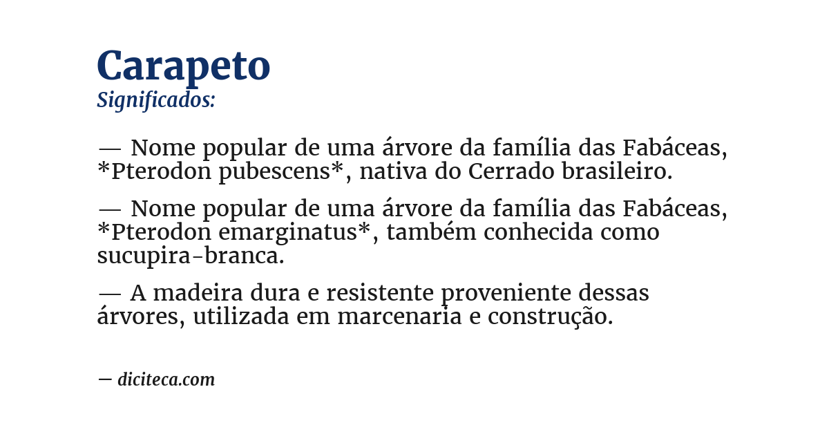 Significado de carapeto