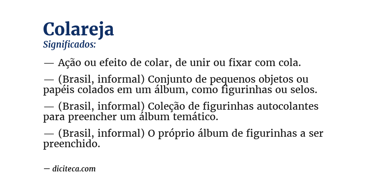 Significado de colareja