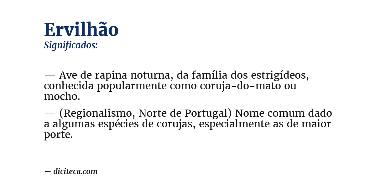 Significado de ervilhão