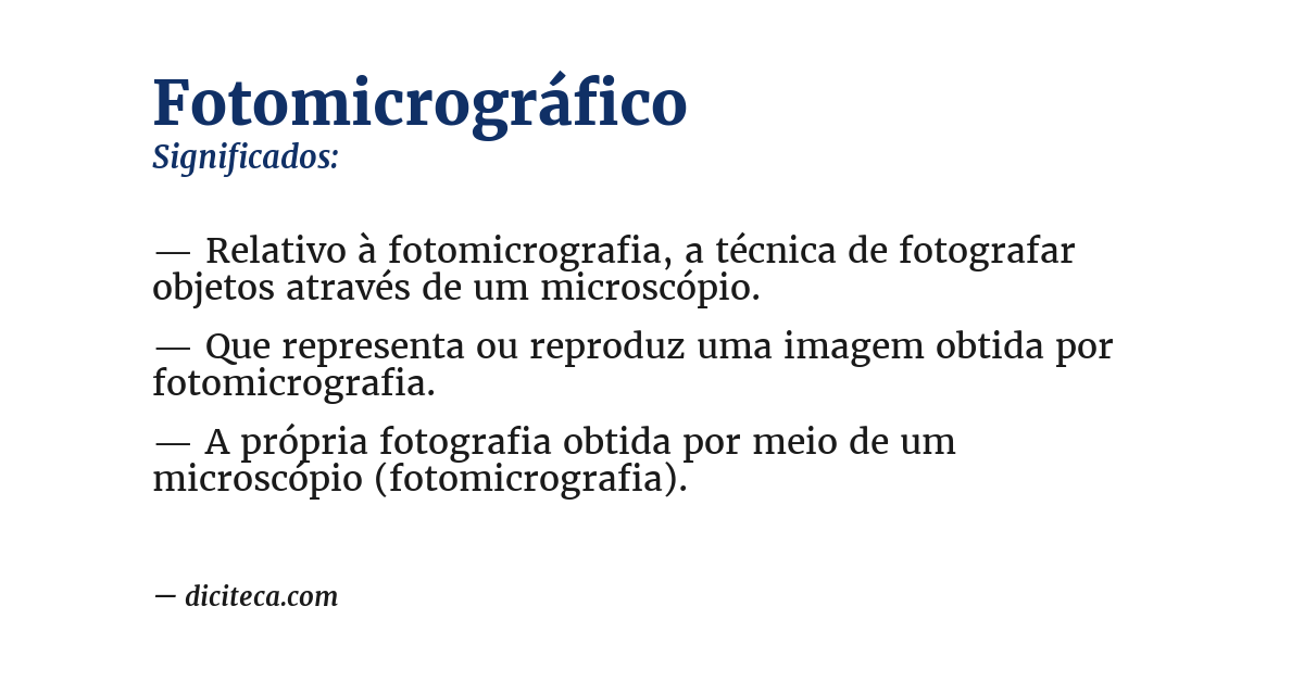 Significado de fotomicrográfico