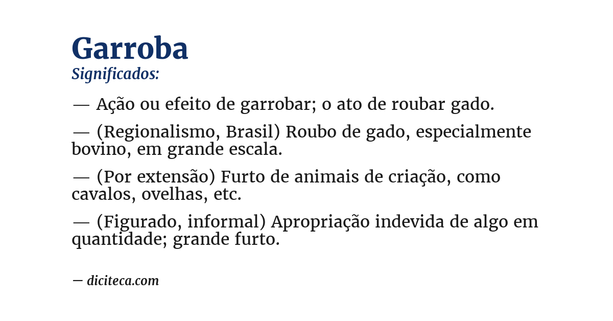Significado de garroba