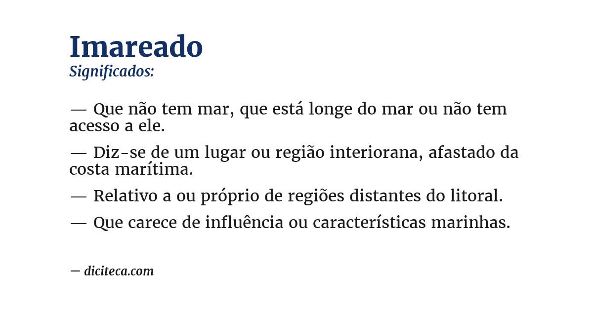 Significado de imareado