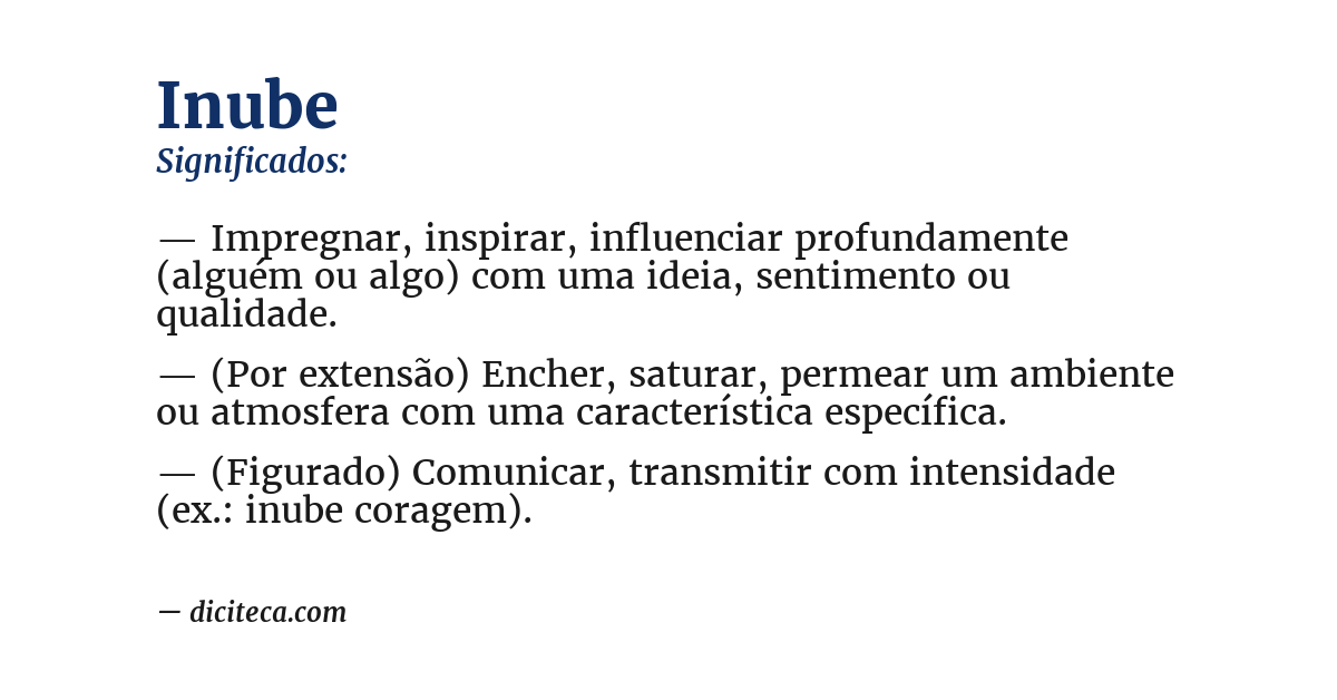 Significado de inube
