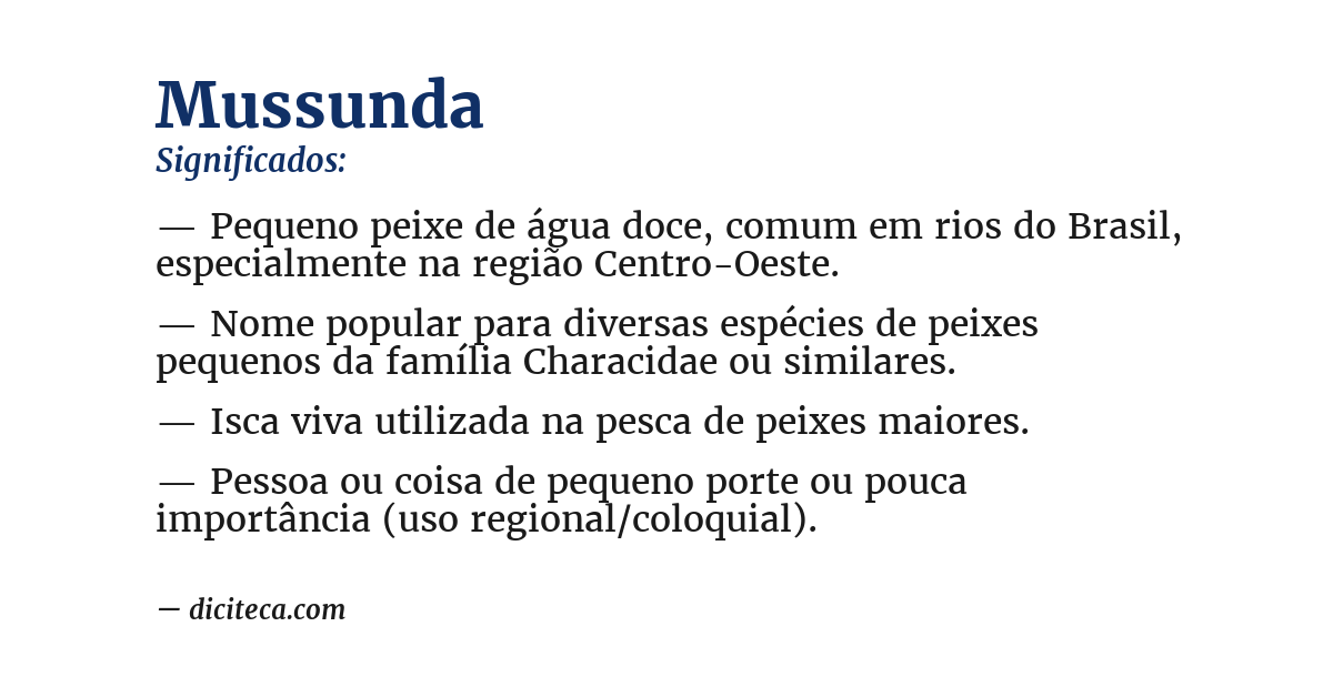 Significado de mussunda