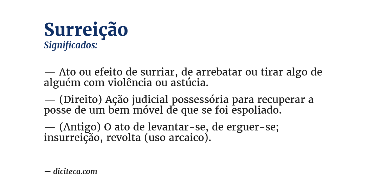 Significado de surreição