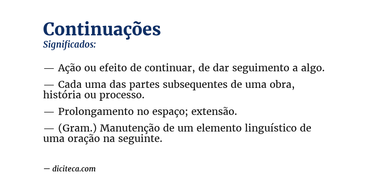 Significado de continuações
