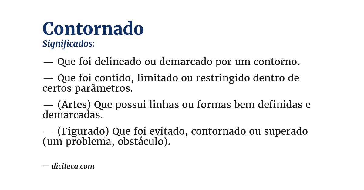 Significado de contornado
