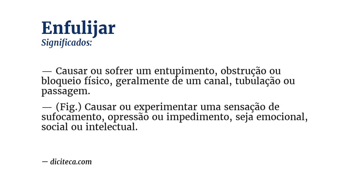 Significado de enfulijar