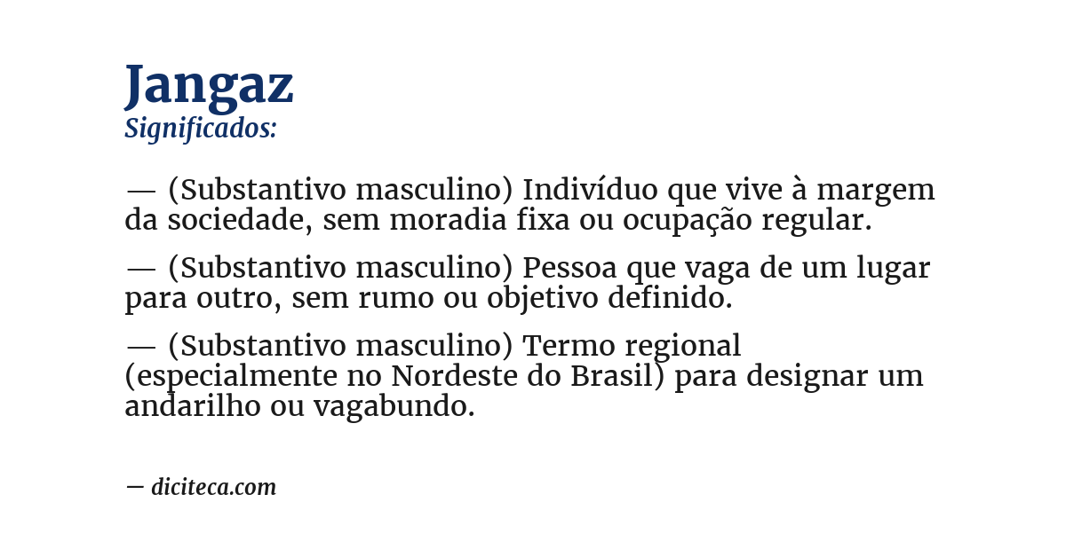 Significado de jangaz