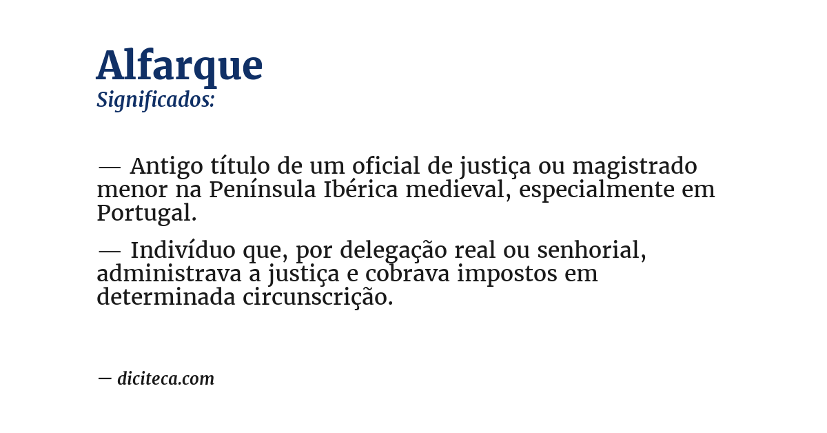 Significado de alfarque