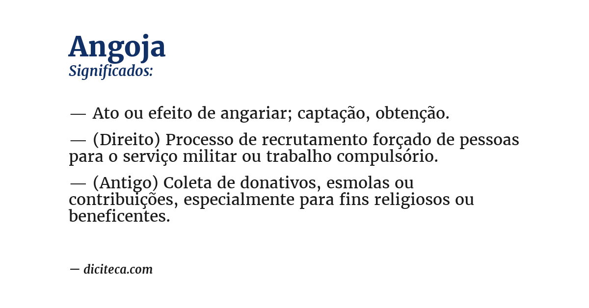Significado de angoja