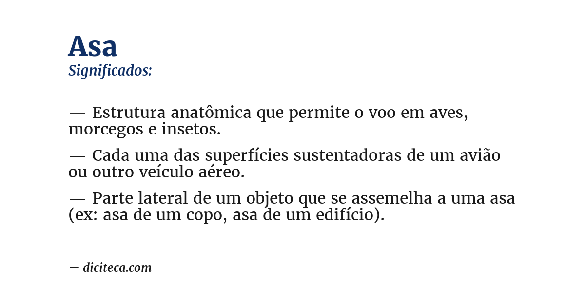 Significado de asa