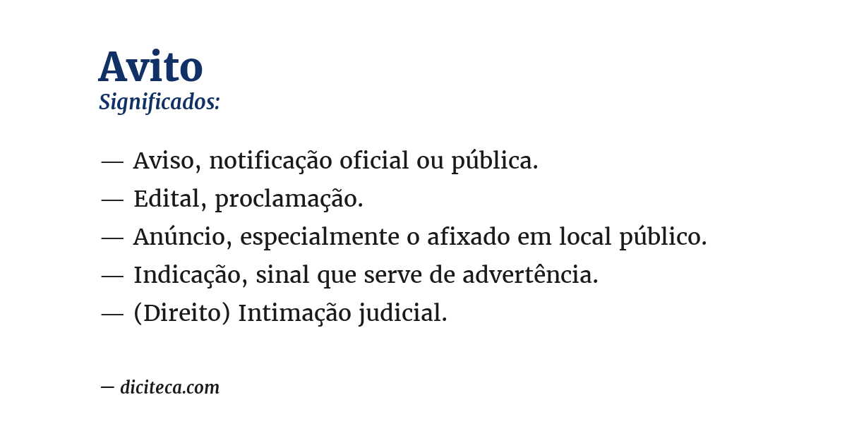 Significado de avito