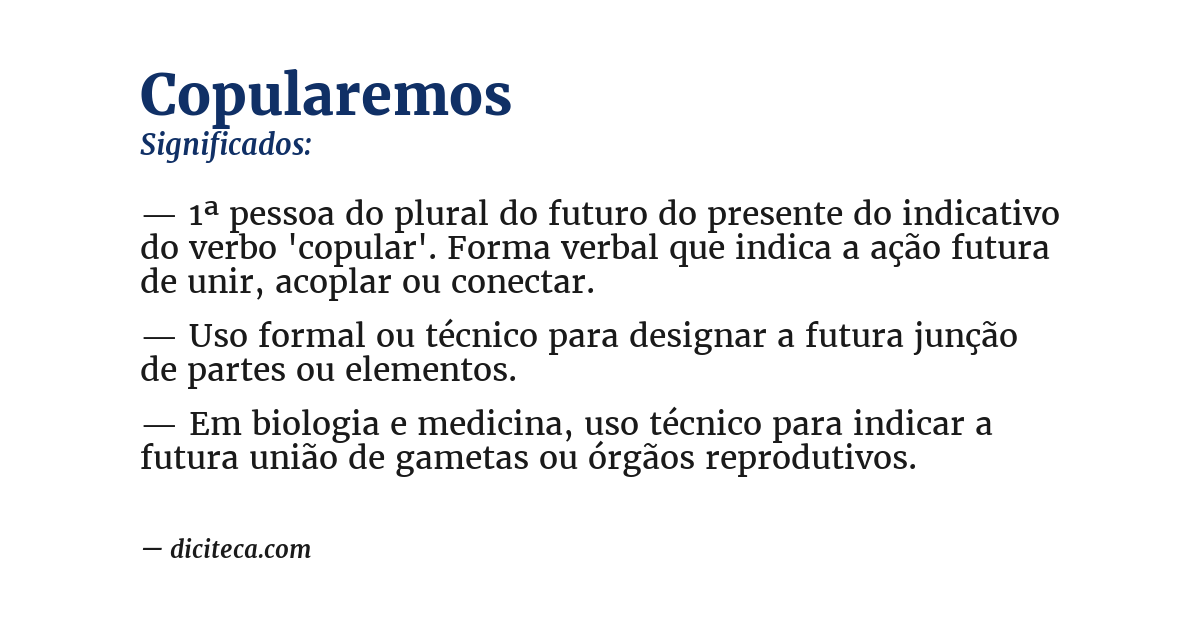 Significado de copularemos