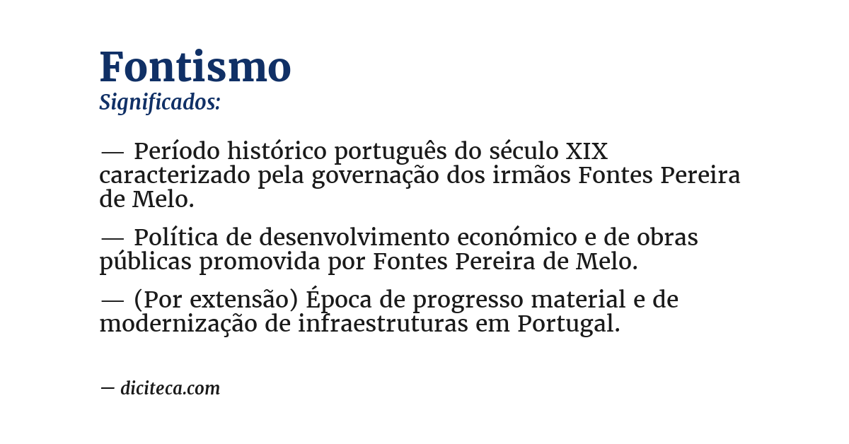 Significado de fontismo