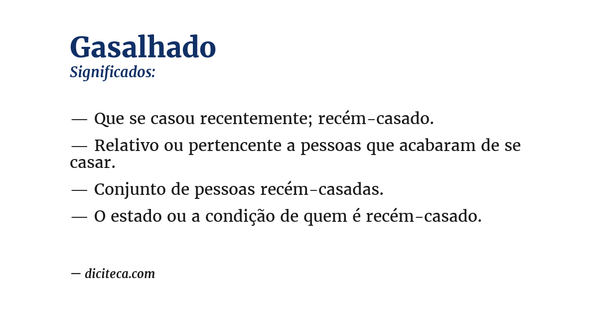 Significado de gasalhado
