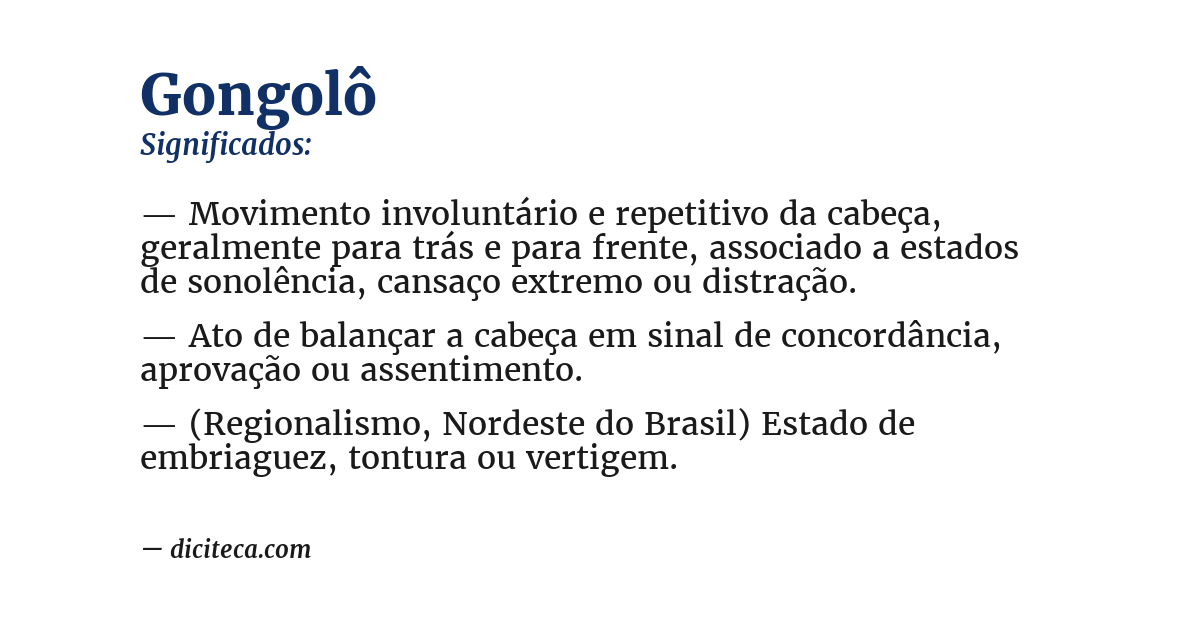 Significado de gongolô