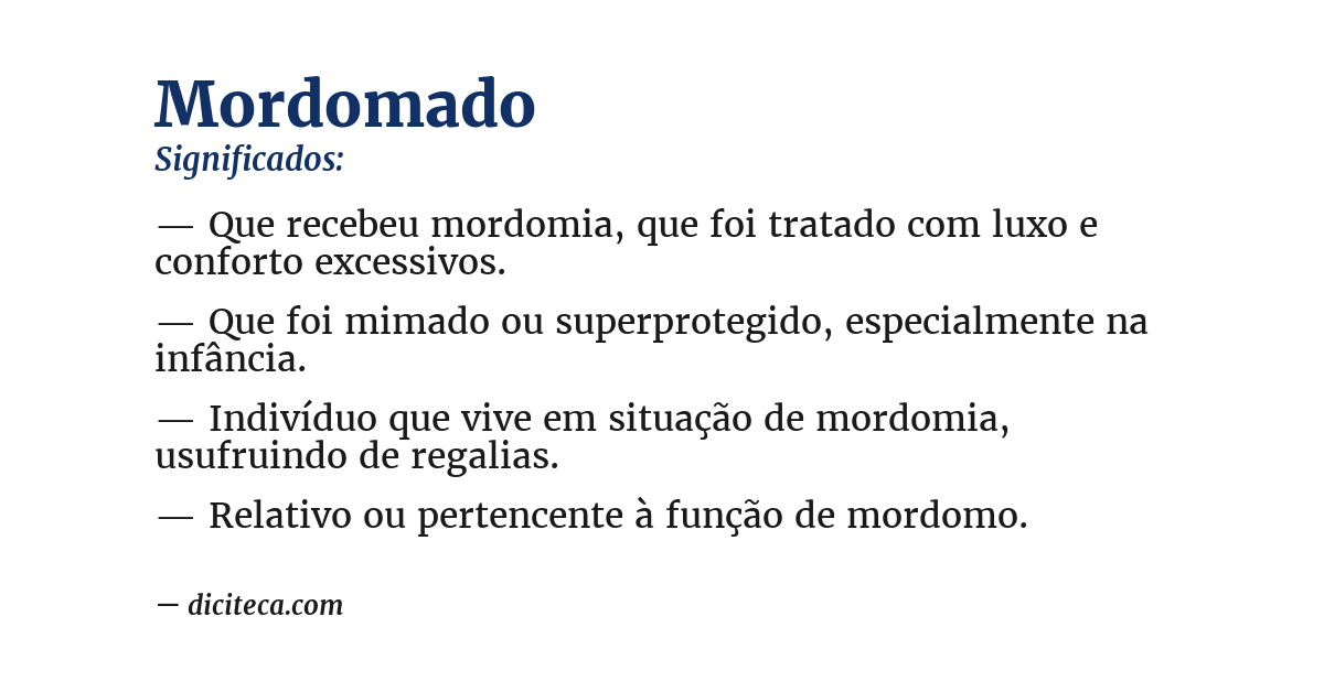 Significado de mordomado