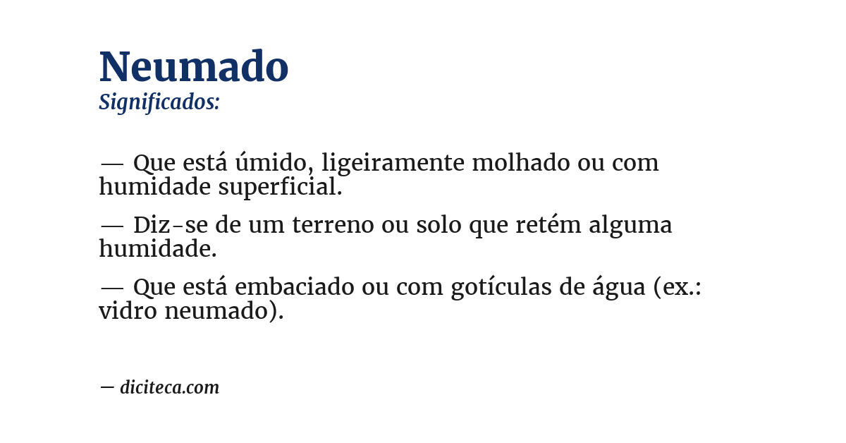 Significado de neumado