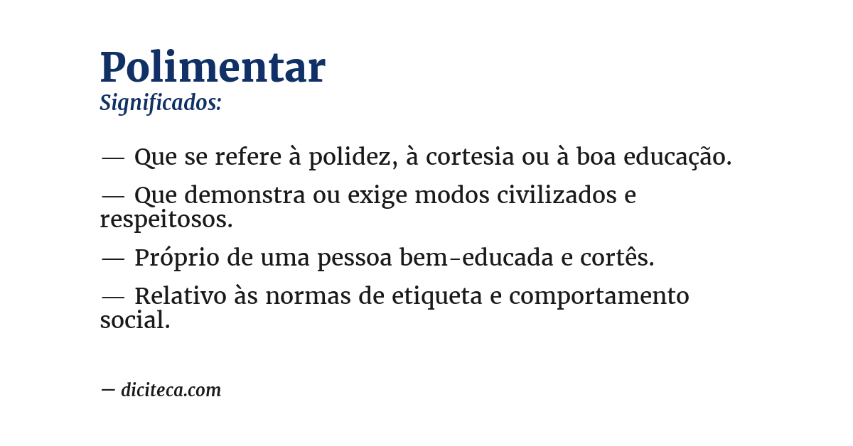 Significado de polimentar