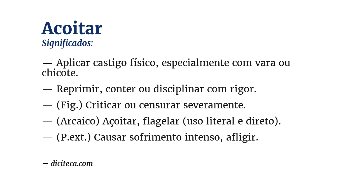 Significado de acoitar