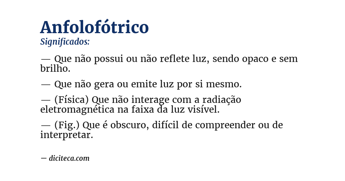 Significado de anfolofótrico