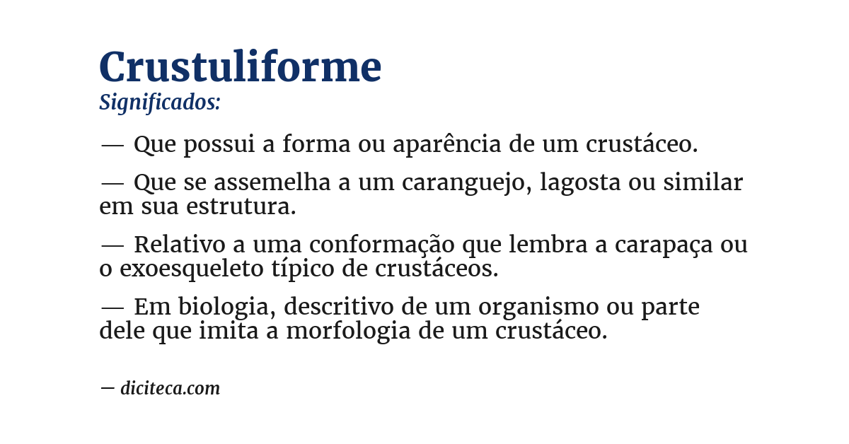 Significado de crustuliforme