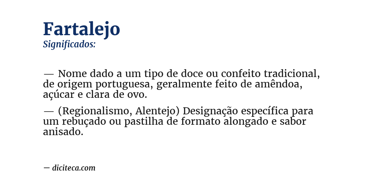 Significado de fartalejo