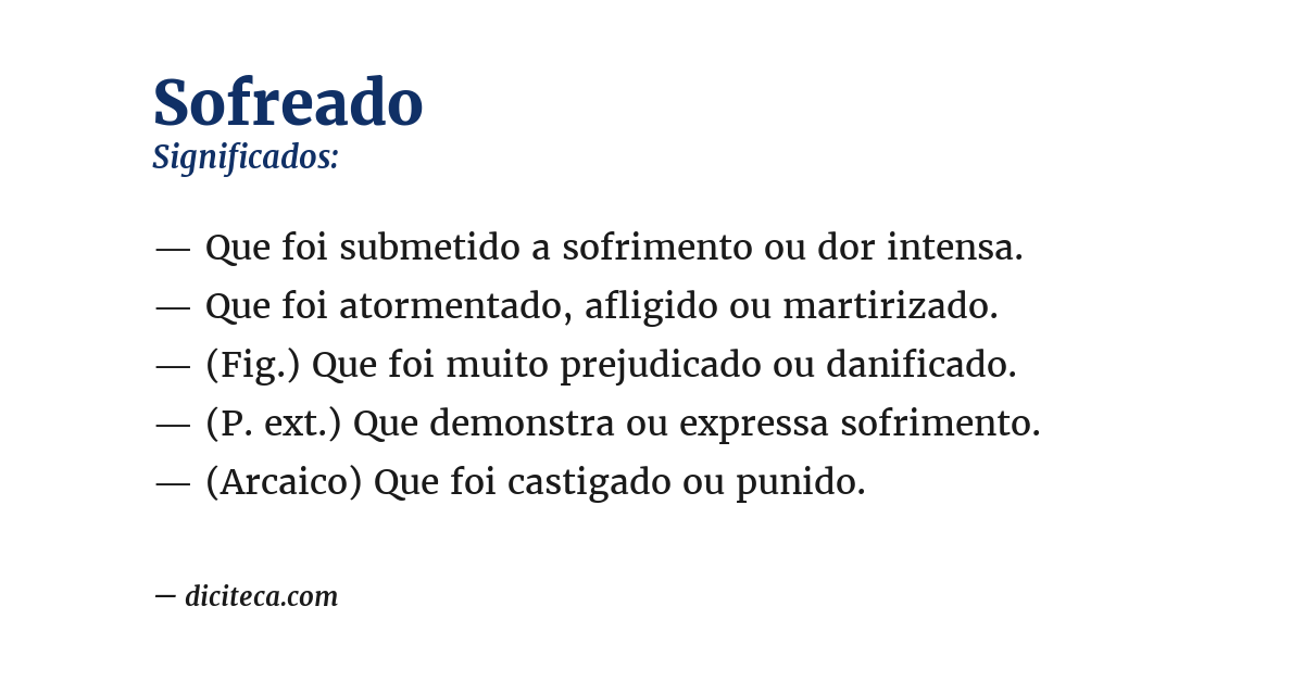 Significado de sofreado