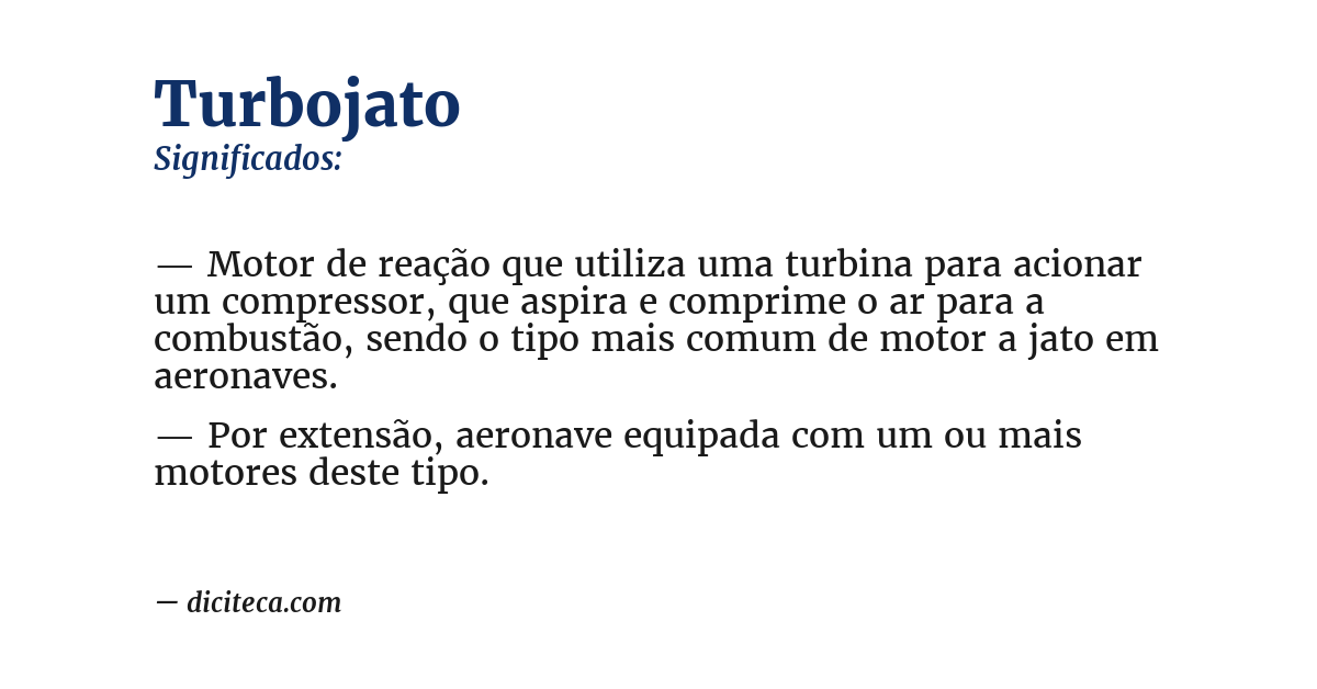 Significado de turbojato