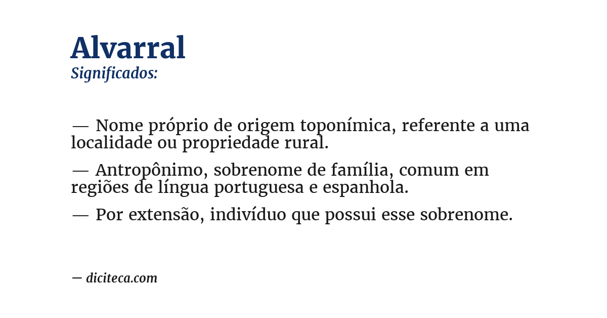 Significado de alvarral