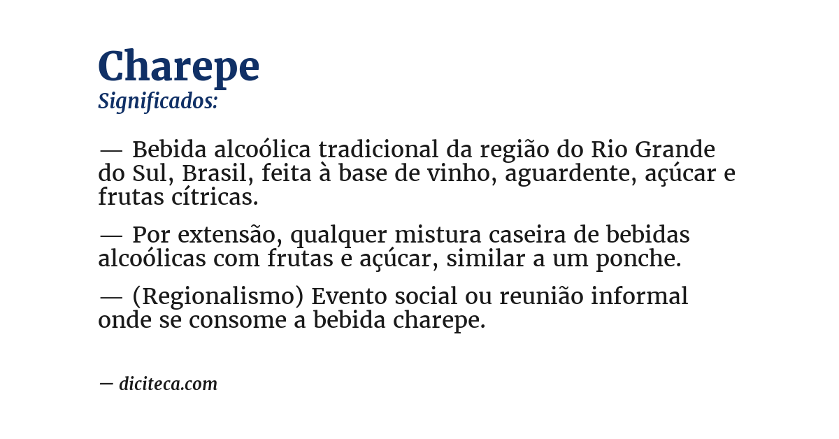 Significado de charepe