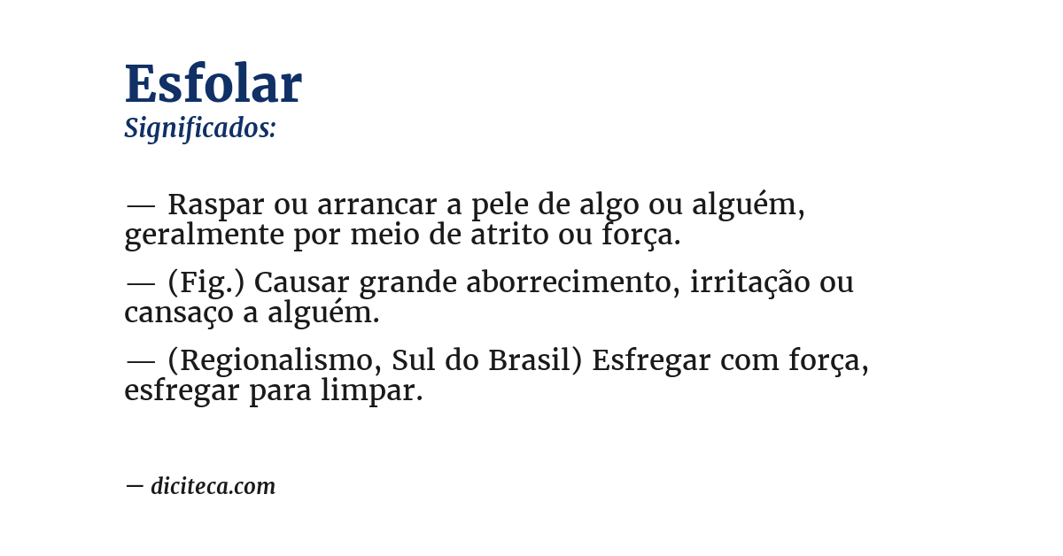 Significado de esfolar
