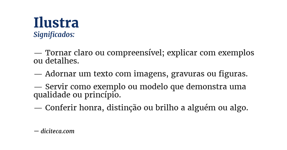 Significado de ilustra